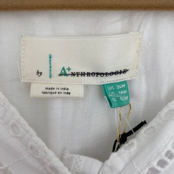 Anthropologie Ebba Eyelet Midi Dress - Picture 5 of 16